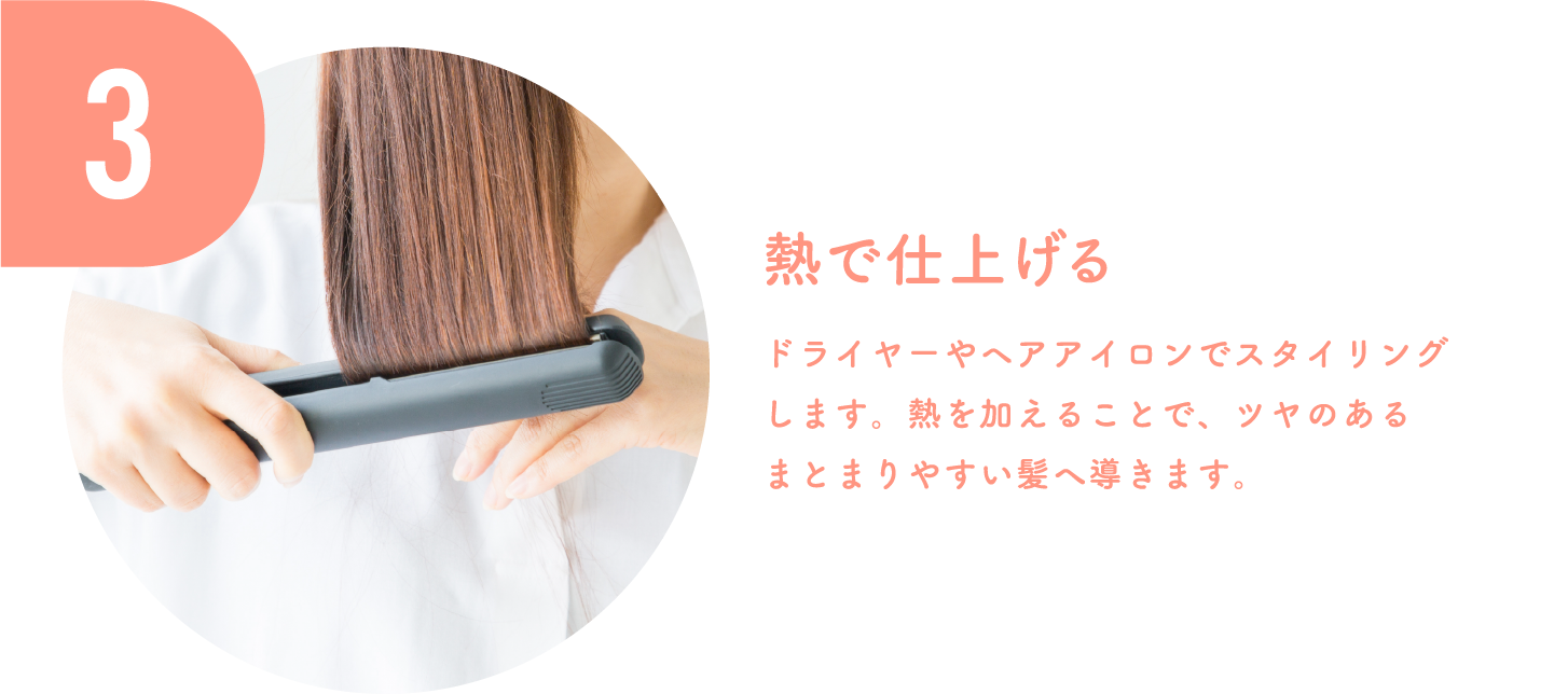 3熱で仕上げる